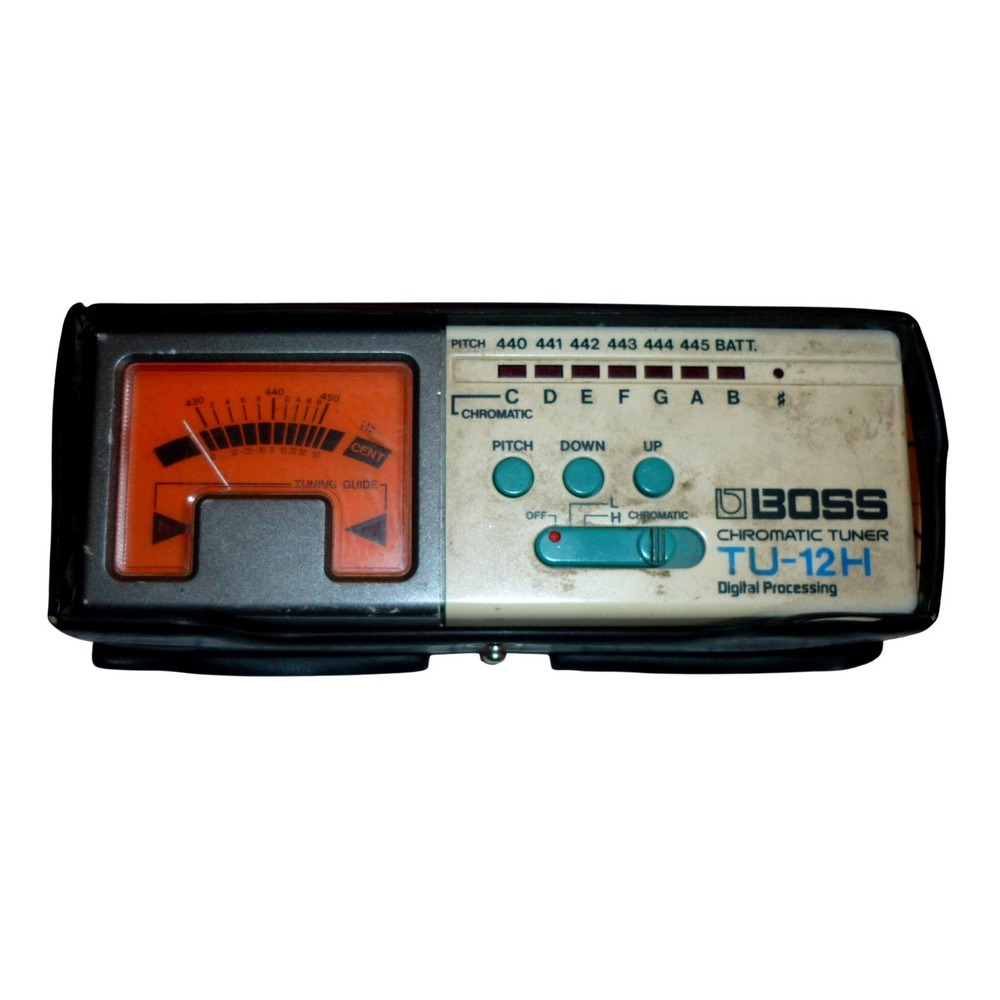 Boss TU-12H High Range Chromatic Tuner Vintage Digital Processing Japan Case